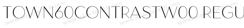 Town60ContrastW00 Regular Regular字体转换
